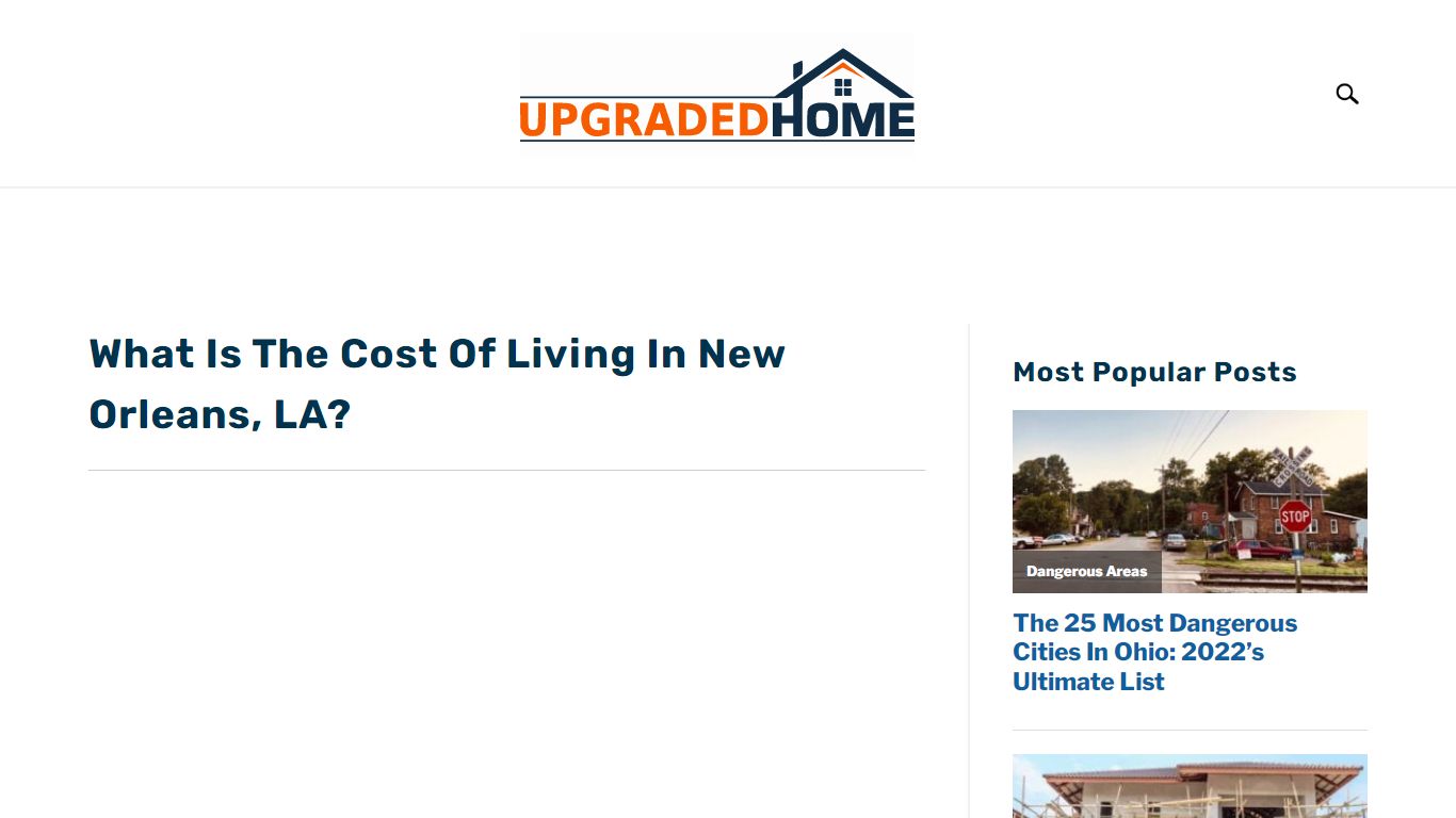 What Is The Cost Of Living In New Orleans, LA? - Upgraded Home
